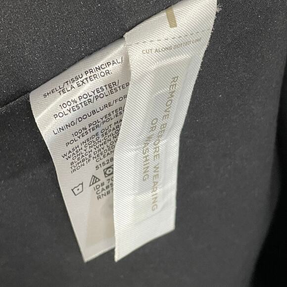 Ann Taylor Chain Print Tie Neck Shift Dress Black Brown Womens XS - Picture 7 of 7